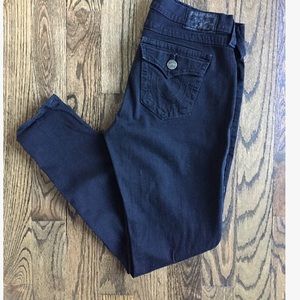 True Religion Misty Super Skinny Black Jeans